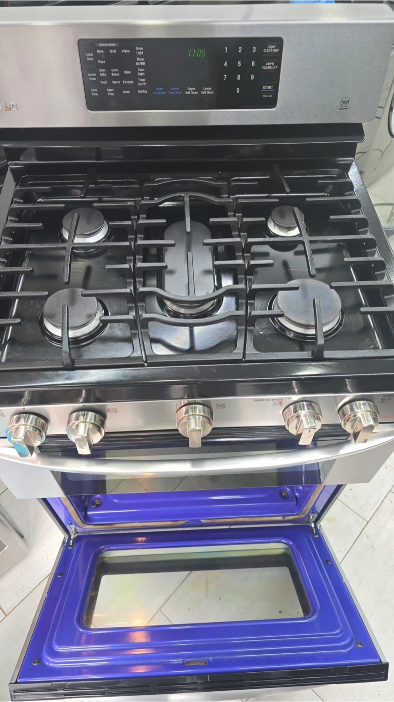 LG Gas 5 burner Double Oven Range 30 inches - photo 3