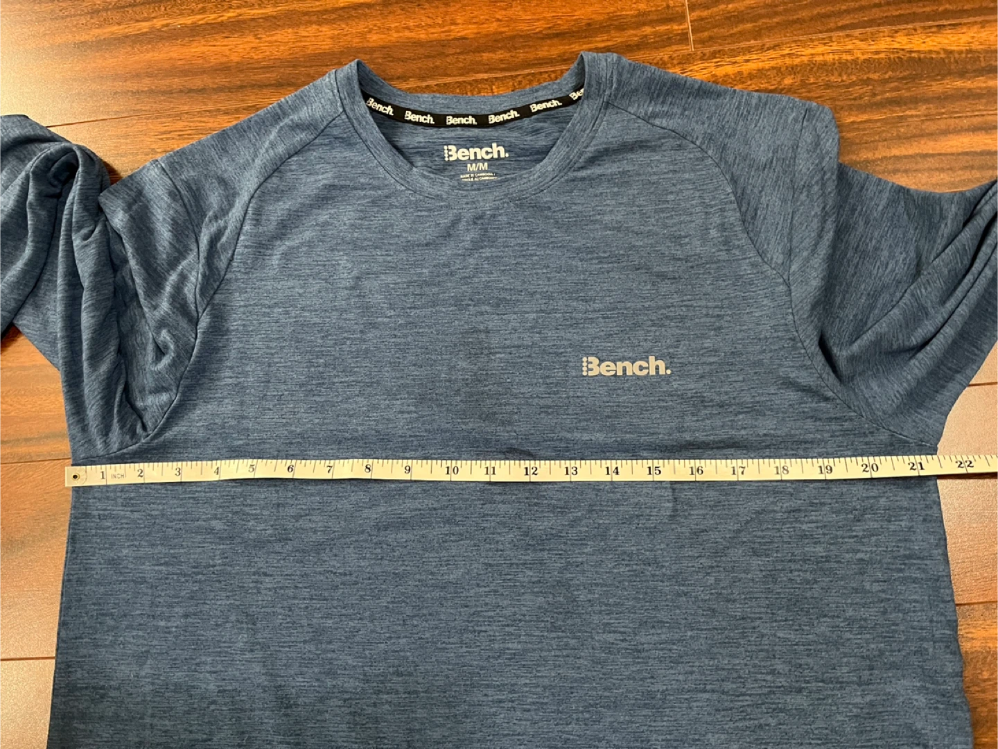 Bench men’s medium long sleeve t-shirt, athletic, blue - photo 4