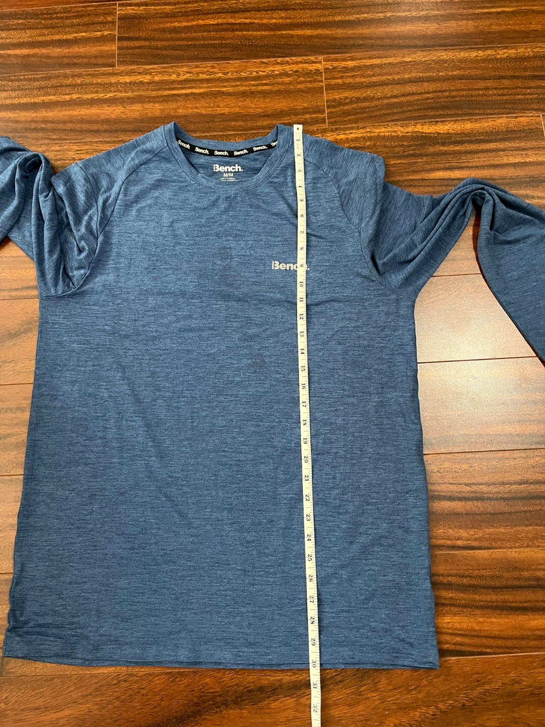 Bench men’s medium long sleeve t-shirt, athletic, blue - photo 5