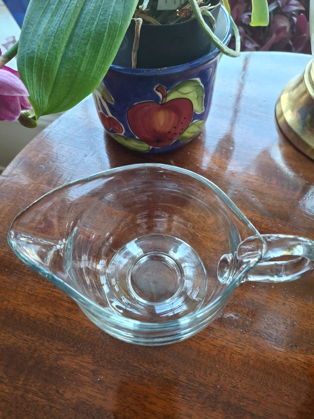 Clear glass gravy boat - photo 2