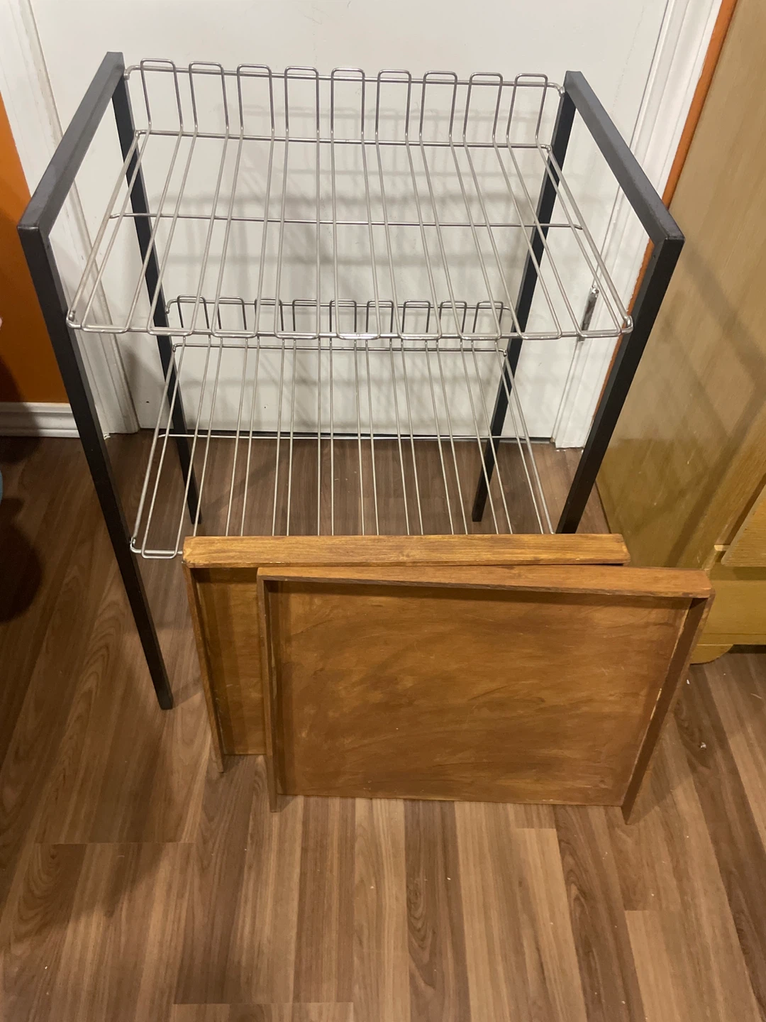🧡Vintage 2-Tier Wood and Metal  Cart - photo 5