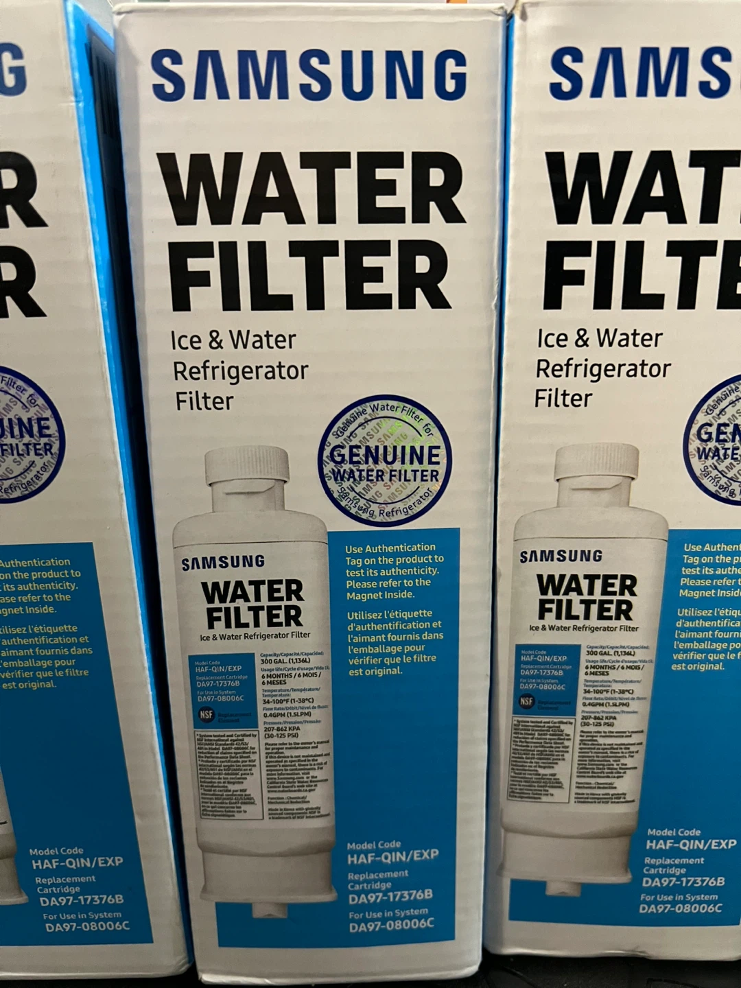 6 Samsung Water Filter HAF-QIN/EXP DA97-17376B for Refrigerators