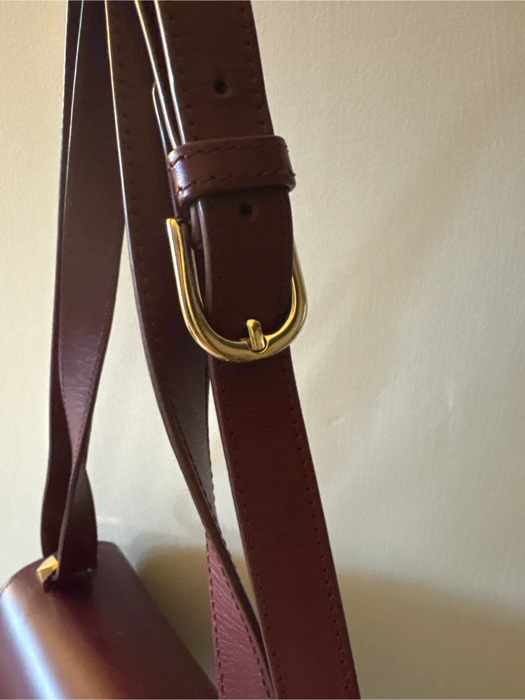 A.P.C. Burgundy Leather Shoulder Bag - photo 4