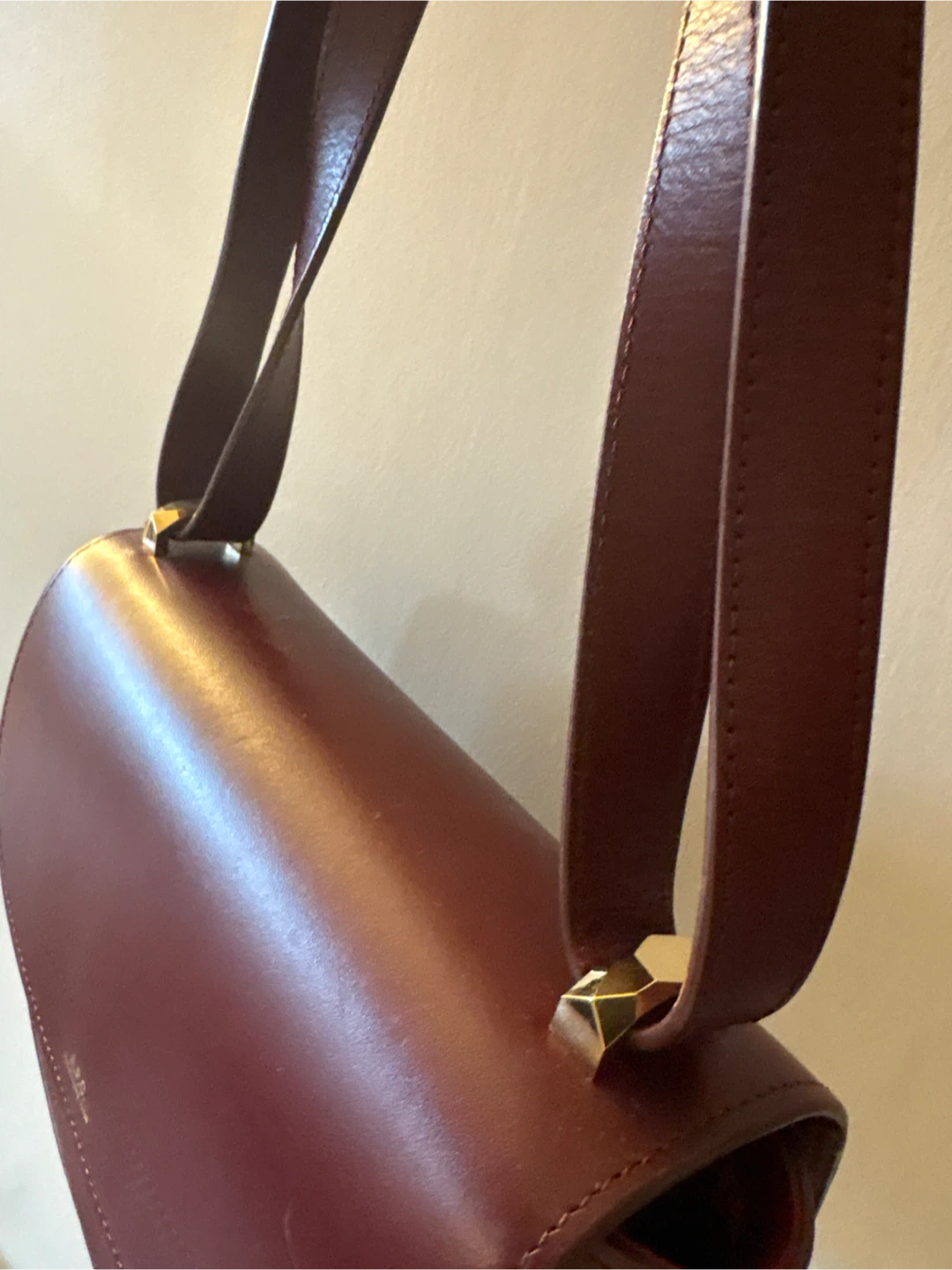 A.P.C. Burgundy Leather Shoulder Bag - photo 3