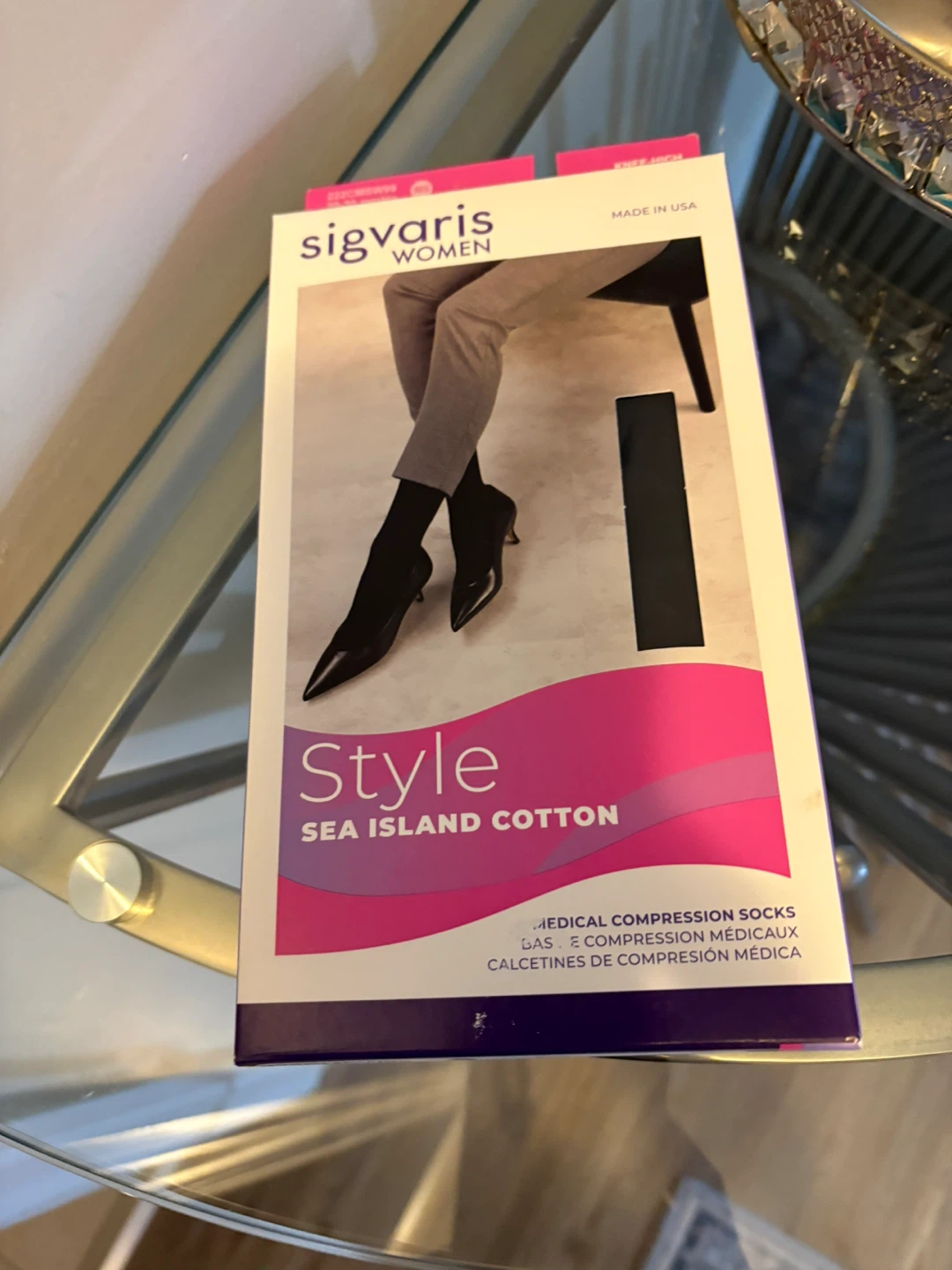 Sigvaris Women's Style Sea Island Cotton Compression Socks