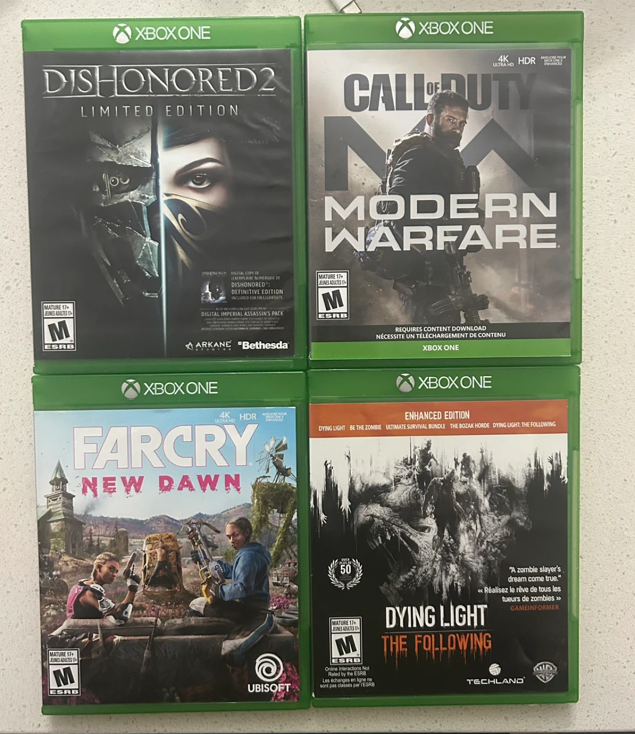 Xbox One Games: Dishonored 2, Call of Duty, Far Cry, Dying Light