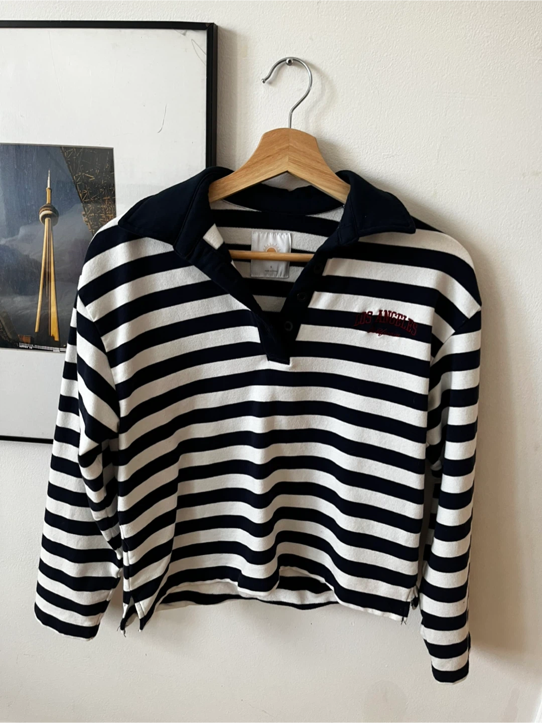 Lazy Sunday Striped Pullover - Size Small