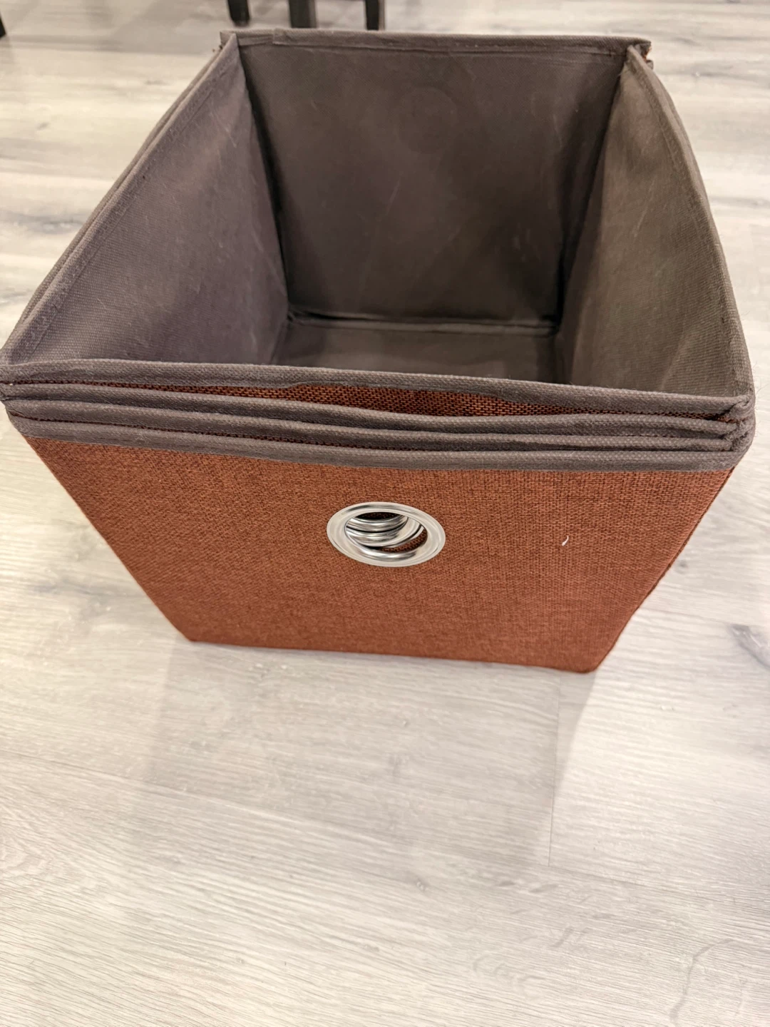 Set of 4 Fabric Storage Bins - Brown - photo 3