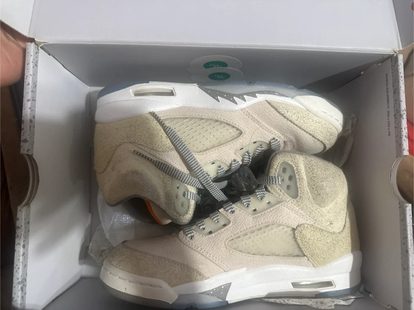 Air Jordan 5 Retro SE Craft GS "Lt Orewood Brn" Shoes Size 5Y