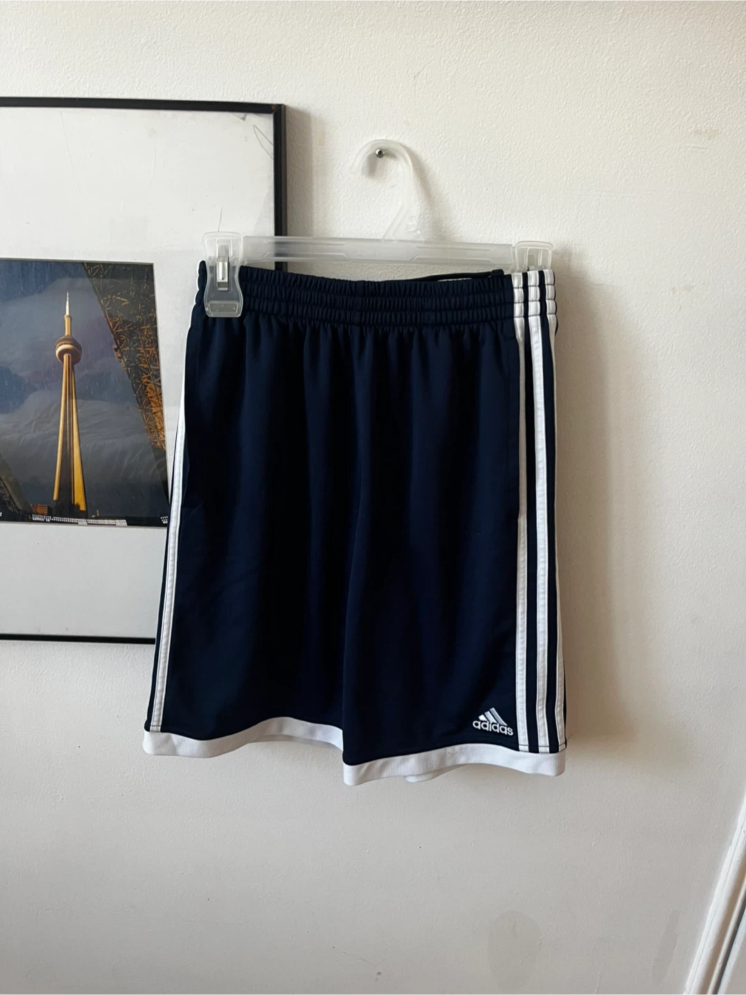Adidas Navy Blue Athletic Shorts - Size L - photo 2