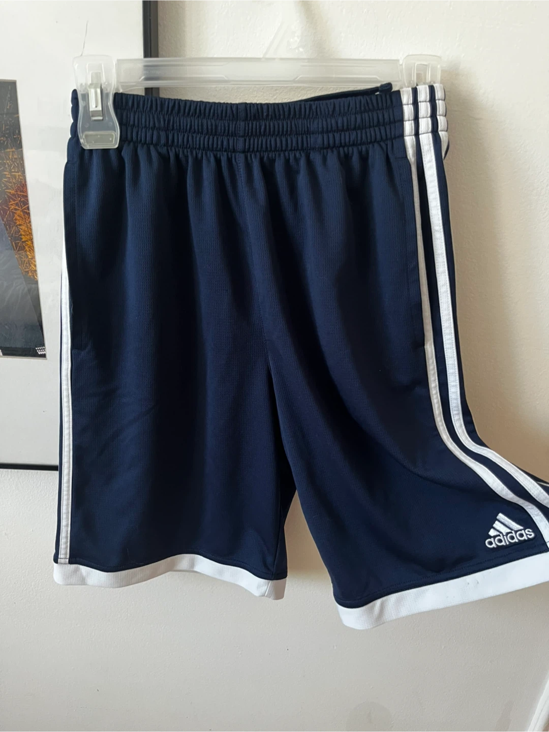 Adidas Navy Blue Athletic Shorts - Size L