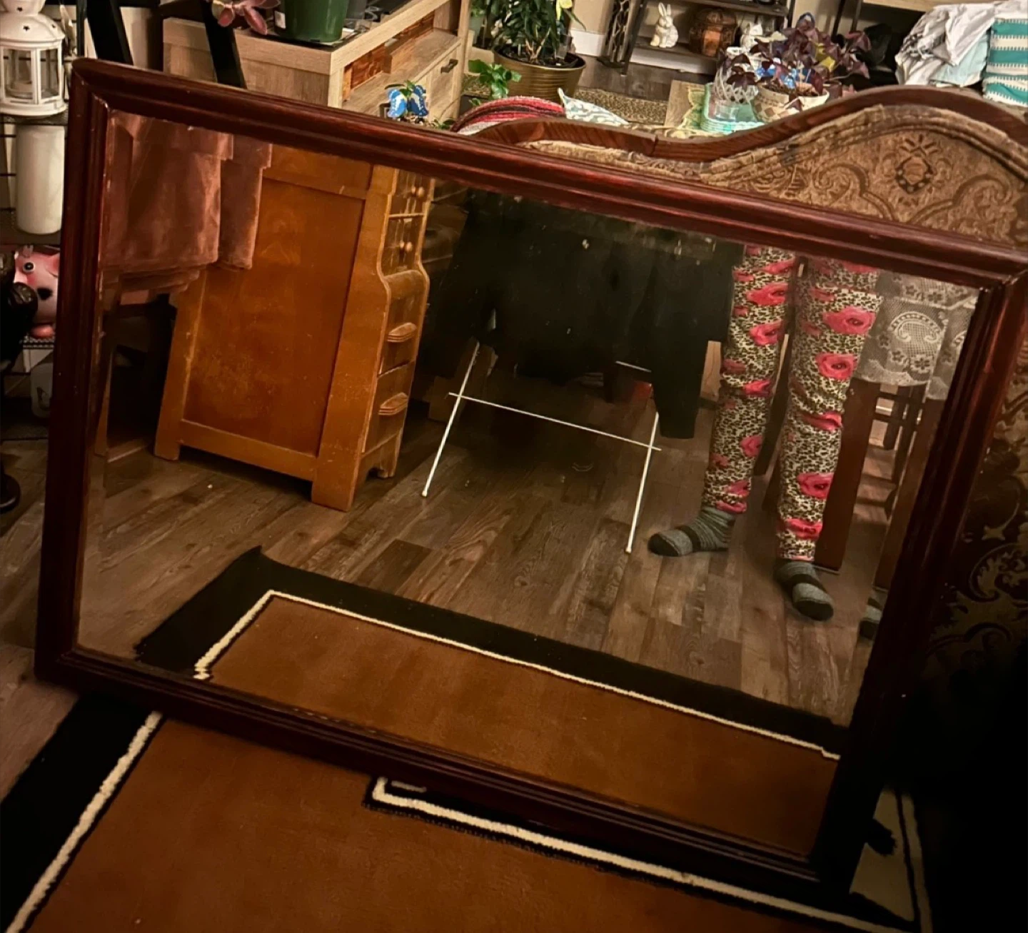 Vintage Framed Wall Mirror