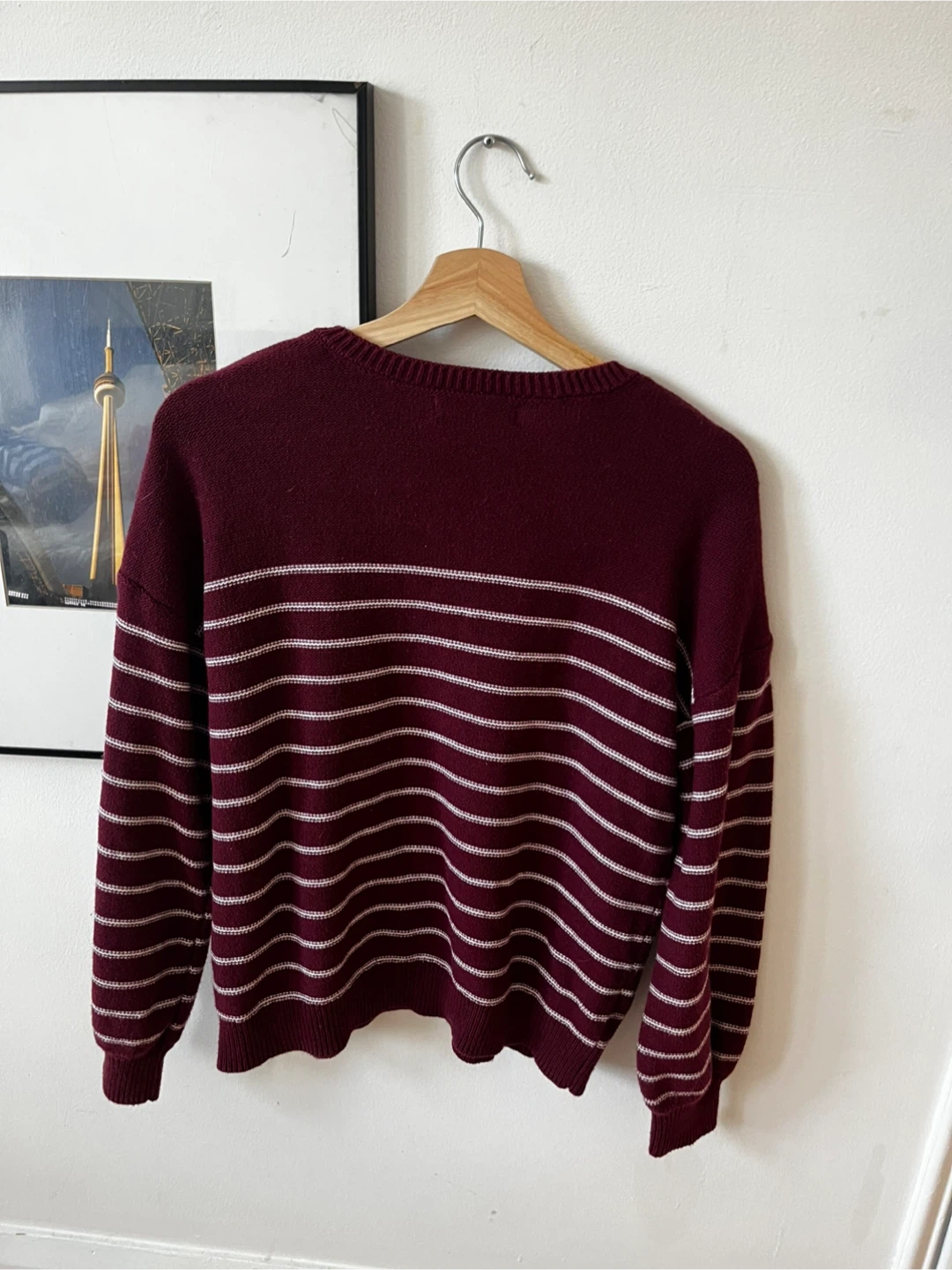 Marled Reunited Clothing Striped Sweater - Size L - photo 2