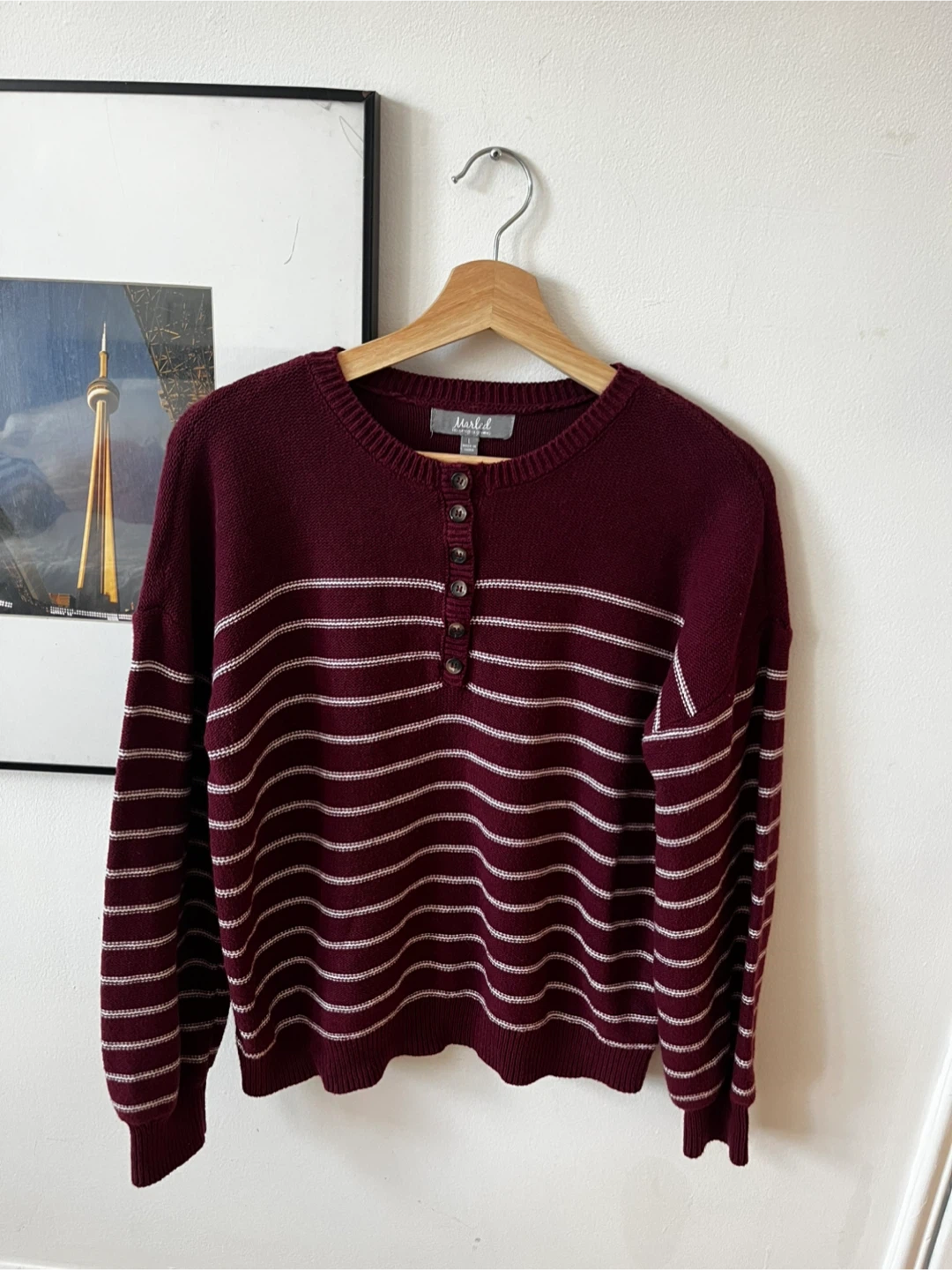 Marled Reunited Clothing Striped Sweater - Size L