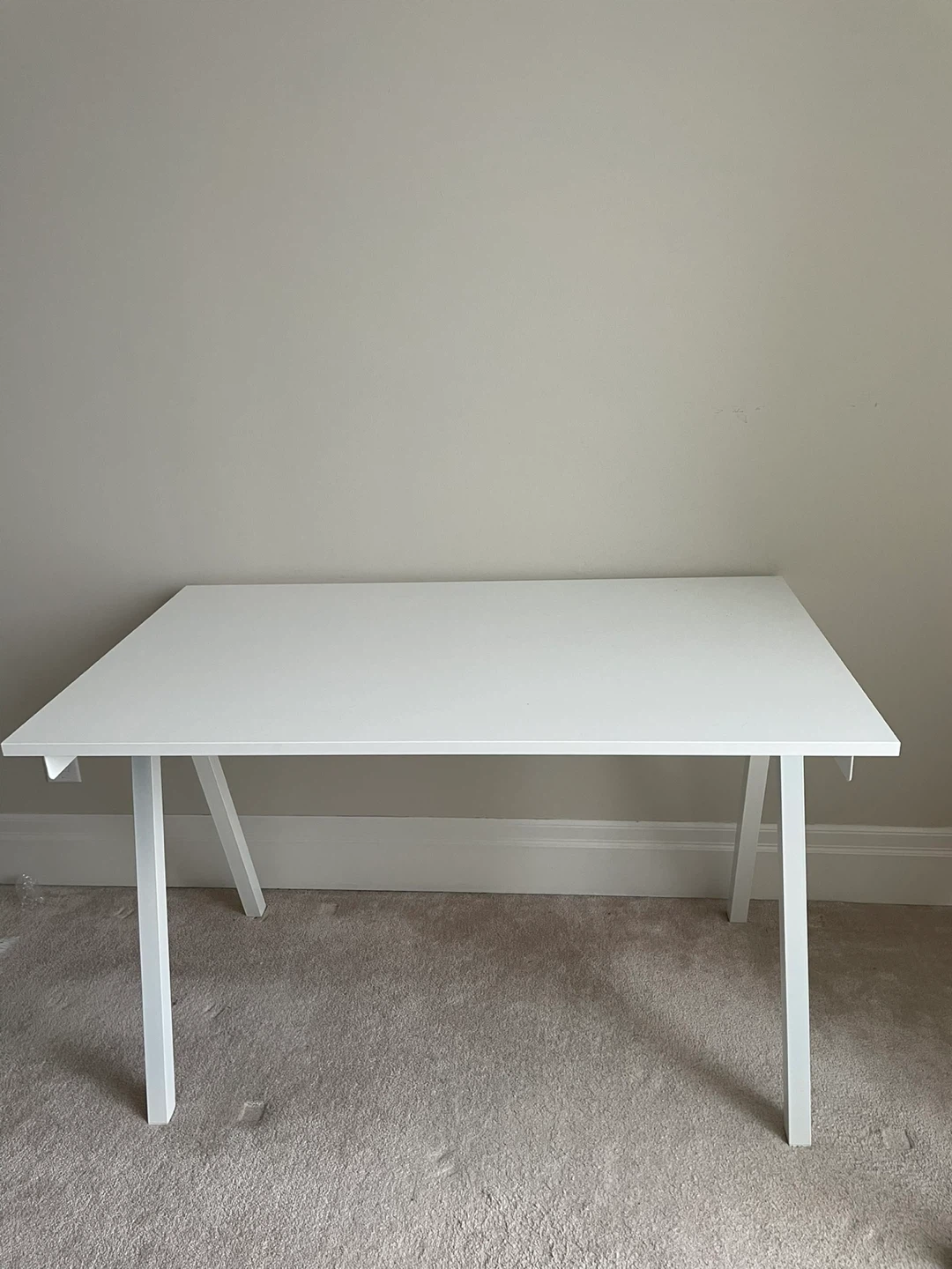 White IKEA Desk