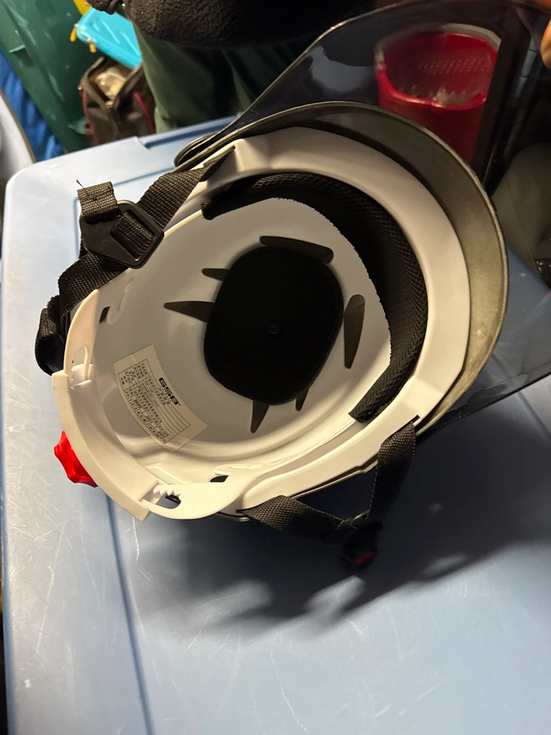 GSB Black Motorcycle Helmet with Tinted Visor - photo 5