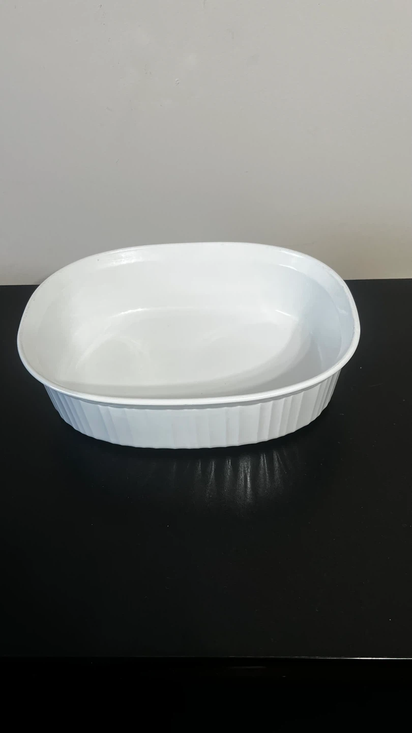 CorningWare White Oval Casserole Dish