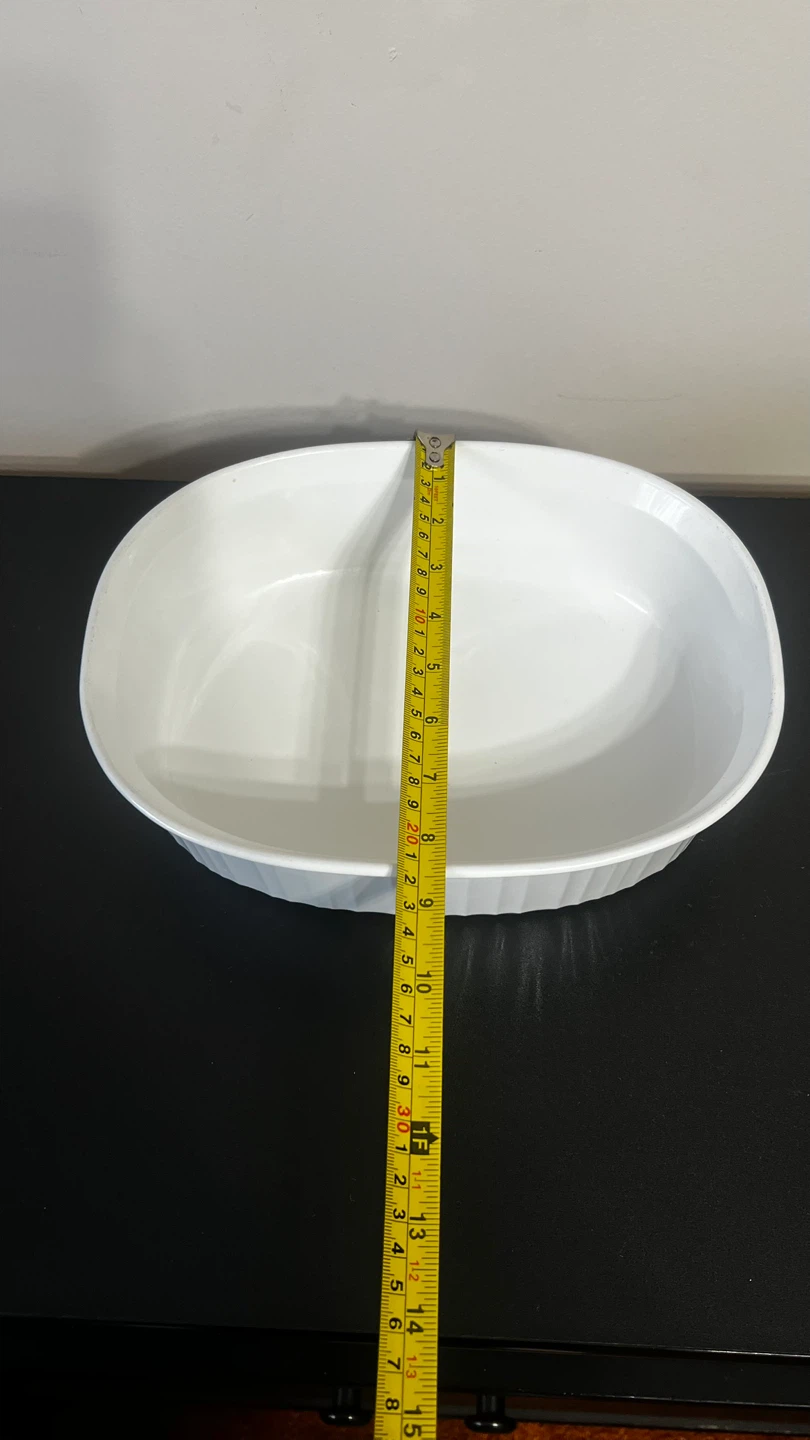 CorningWare White Oval Casserole Dish - photo 3