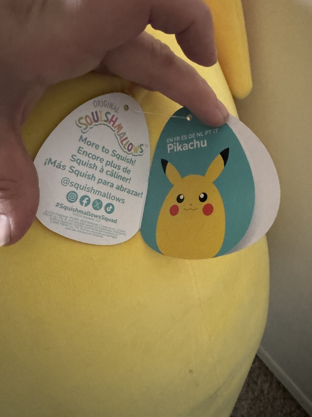 Squishmallows Pikachu Plush Toy - photo 3