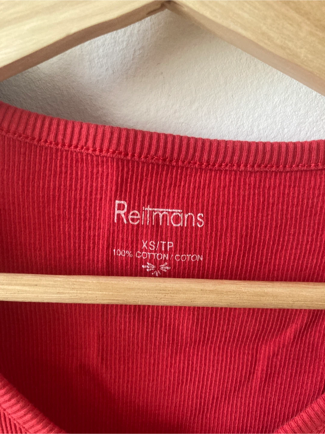 y2k Red Ribbed Tank Top - XS - photo 2