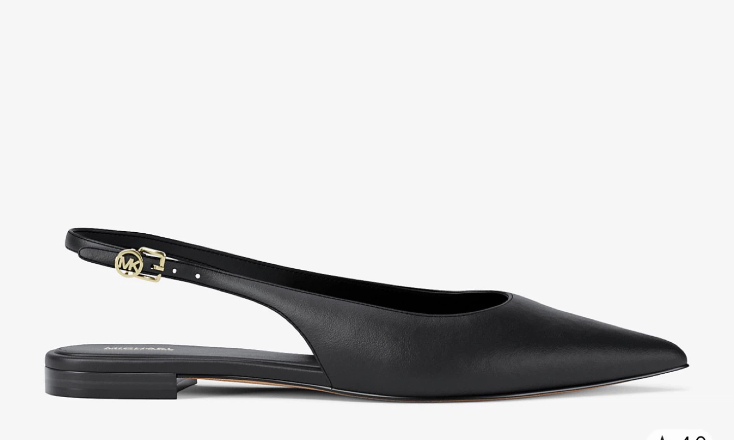 Michael Kors Amalising Slingback Flats - Black - photo 2