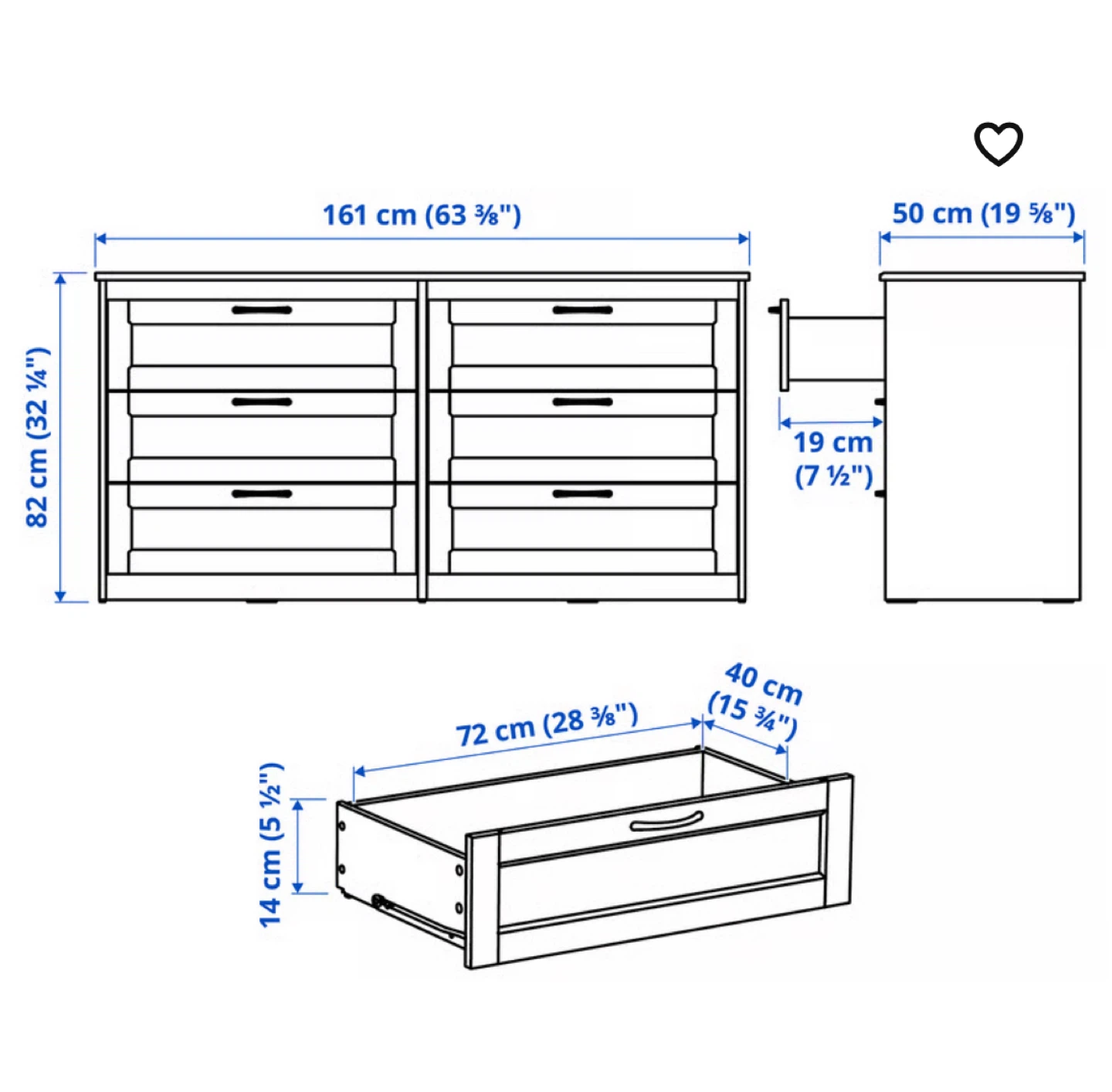 IKEA SONGESAND Dresser - photo 3
