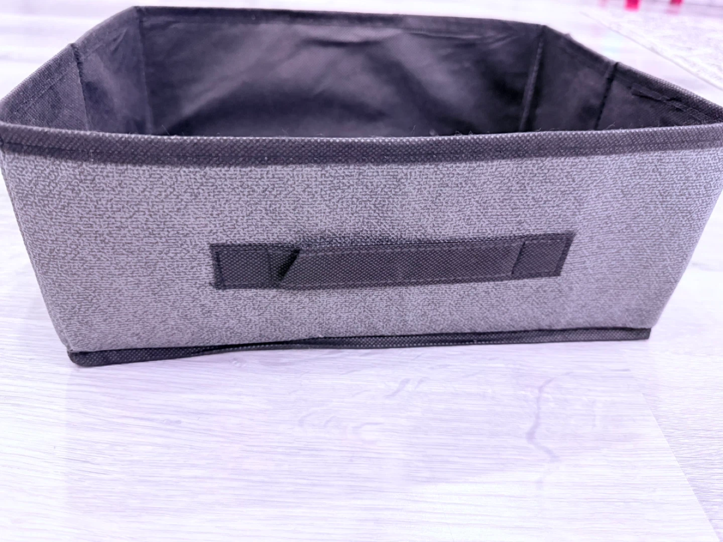 Grey Fabric Storage Bins - photo 2