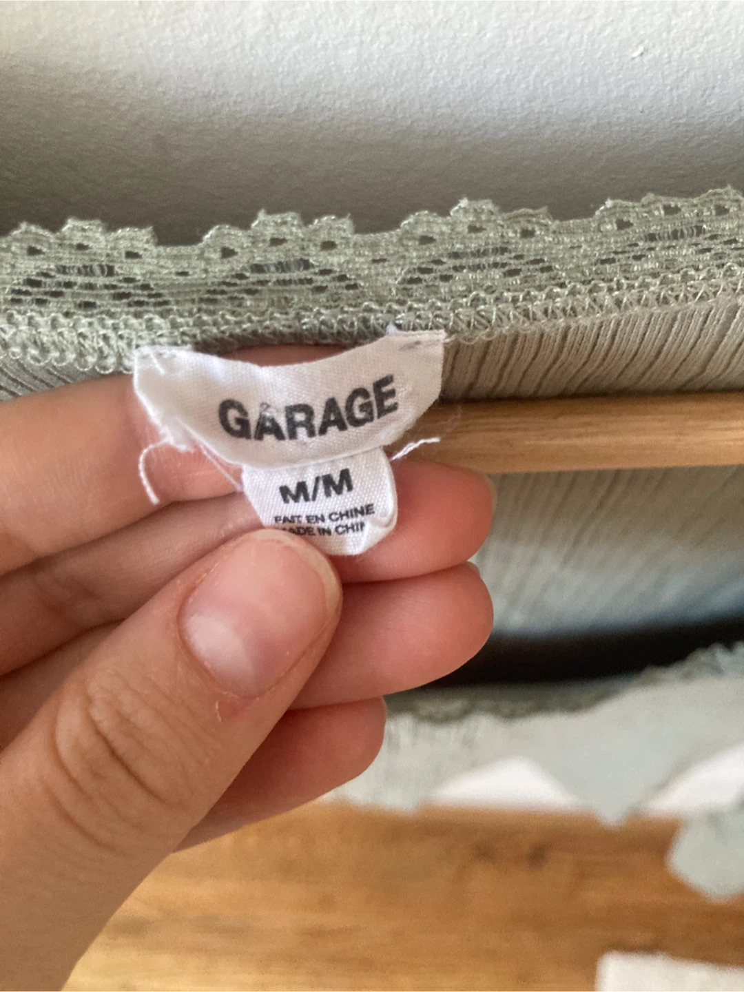 Garage Ribbed Long Sleeve Crop Top - M/M - photo 2