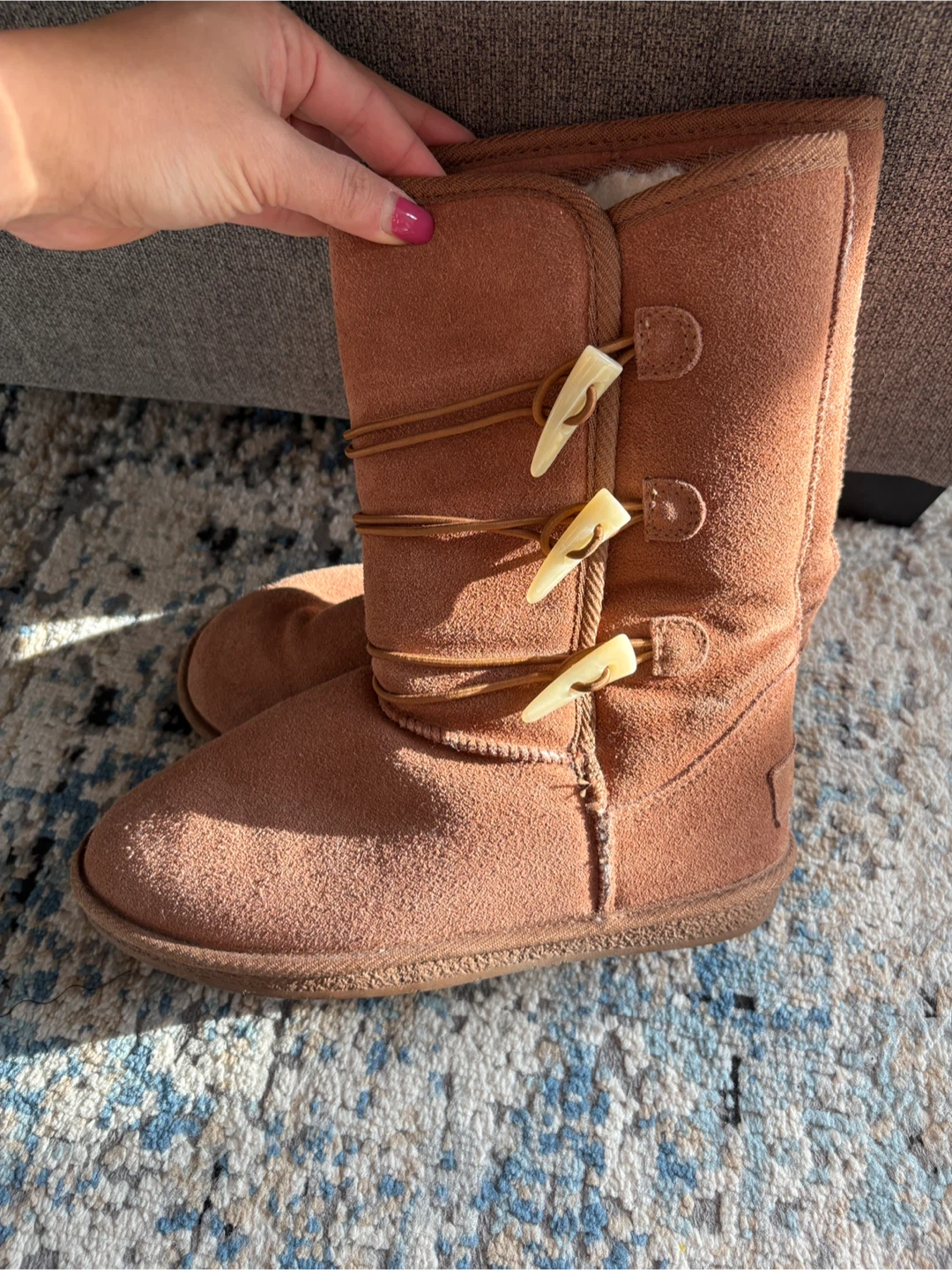 SOREL Brown Suede Toggle Boots - size 7 - photo 4