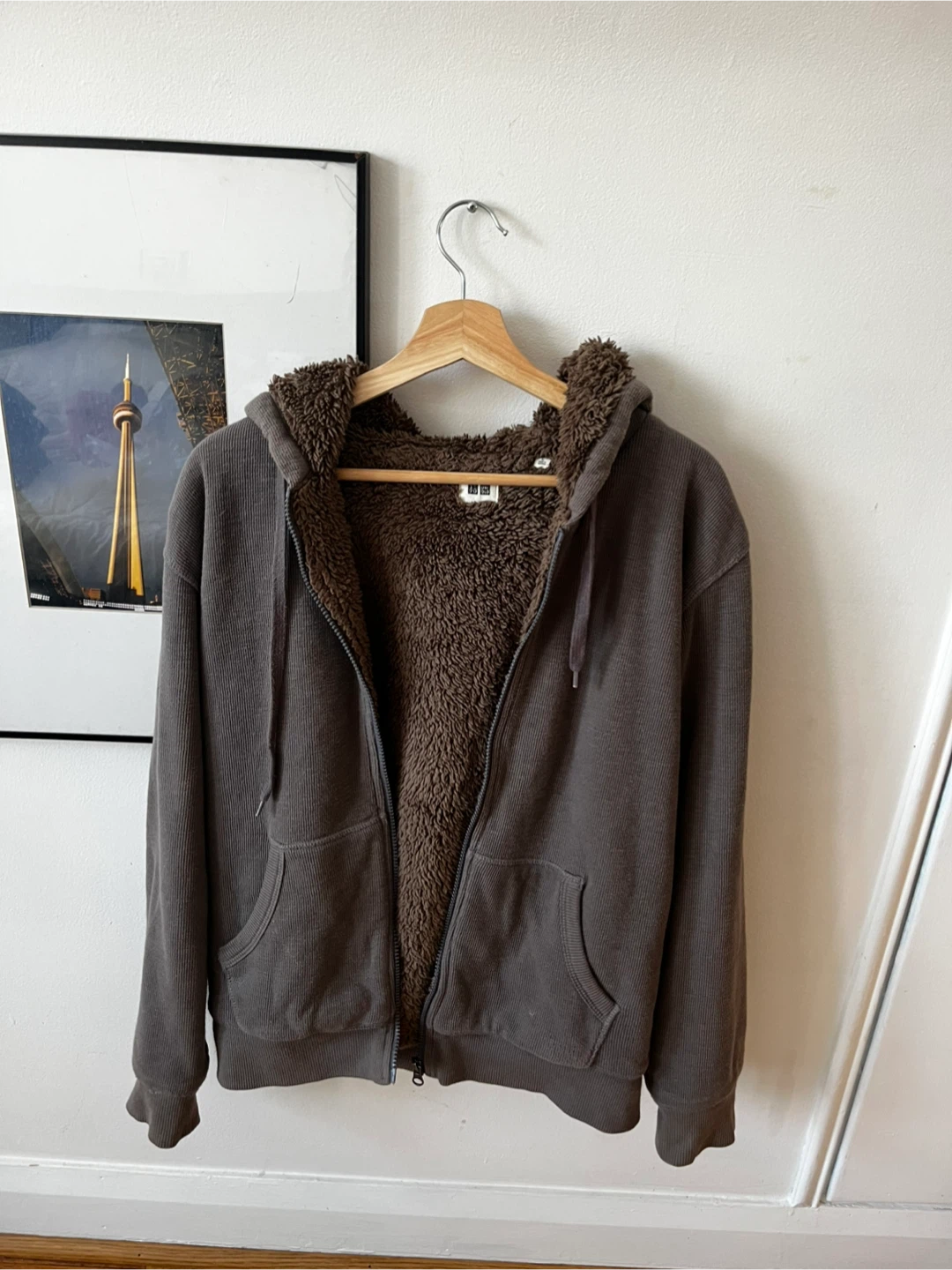 UNIQLO Sherpa Lined Hoodie