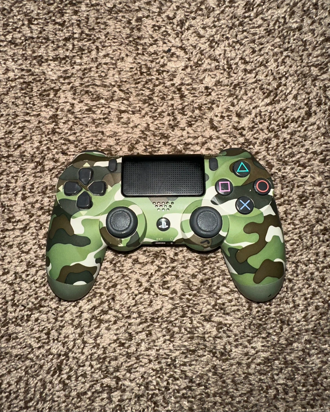 PlayStation 4 Green Camouflage Controller