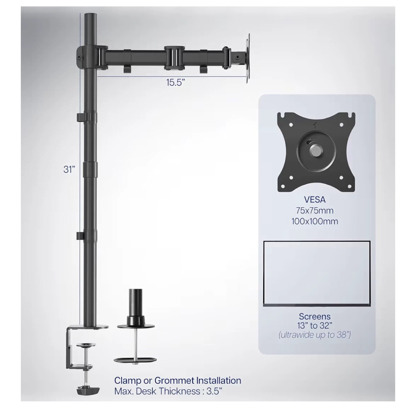 VIVO Monitor Desk Mount - photo 2