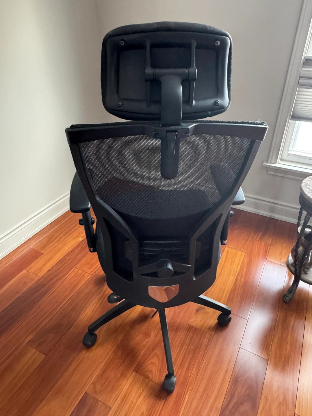 Black Ergonomic Office Chair with Headrest - photo 2