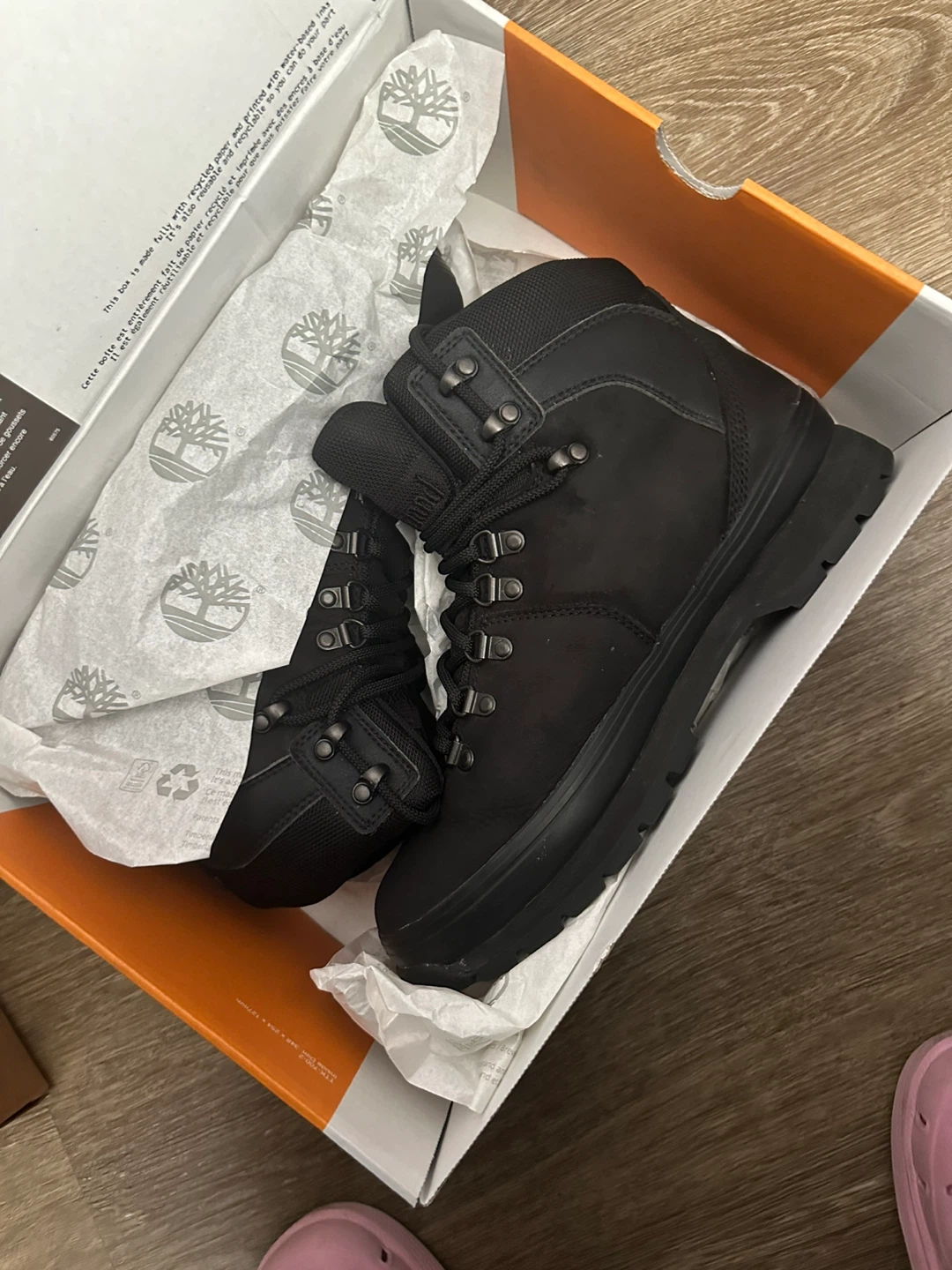 Timberland Black Waterproof Hiking Boots