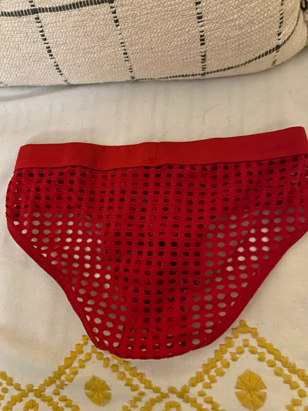 ASEY KEVIN Red Mesh Briefs - Size M - photo 2