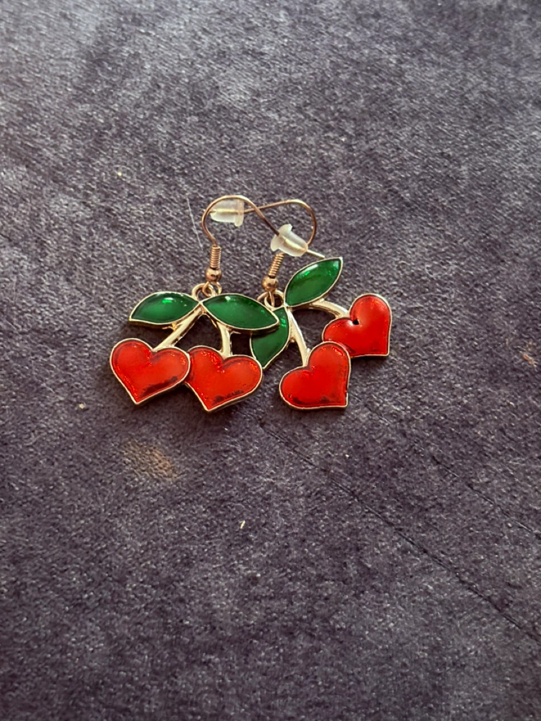 Cherry Heart Earrings - photo 2