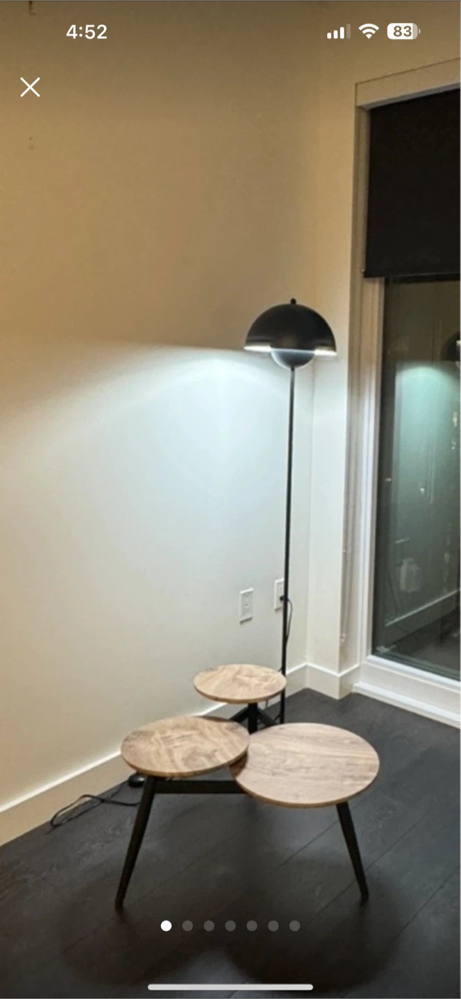 LUSTORM 1 Black Standing Floor Lamp - photo 5