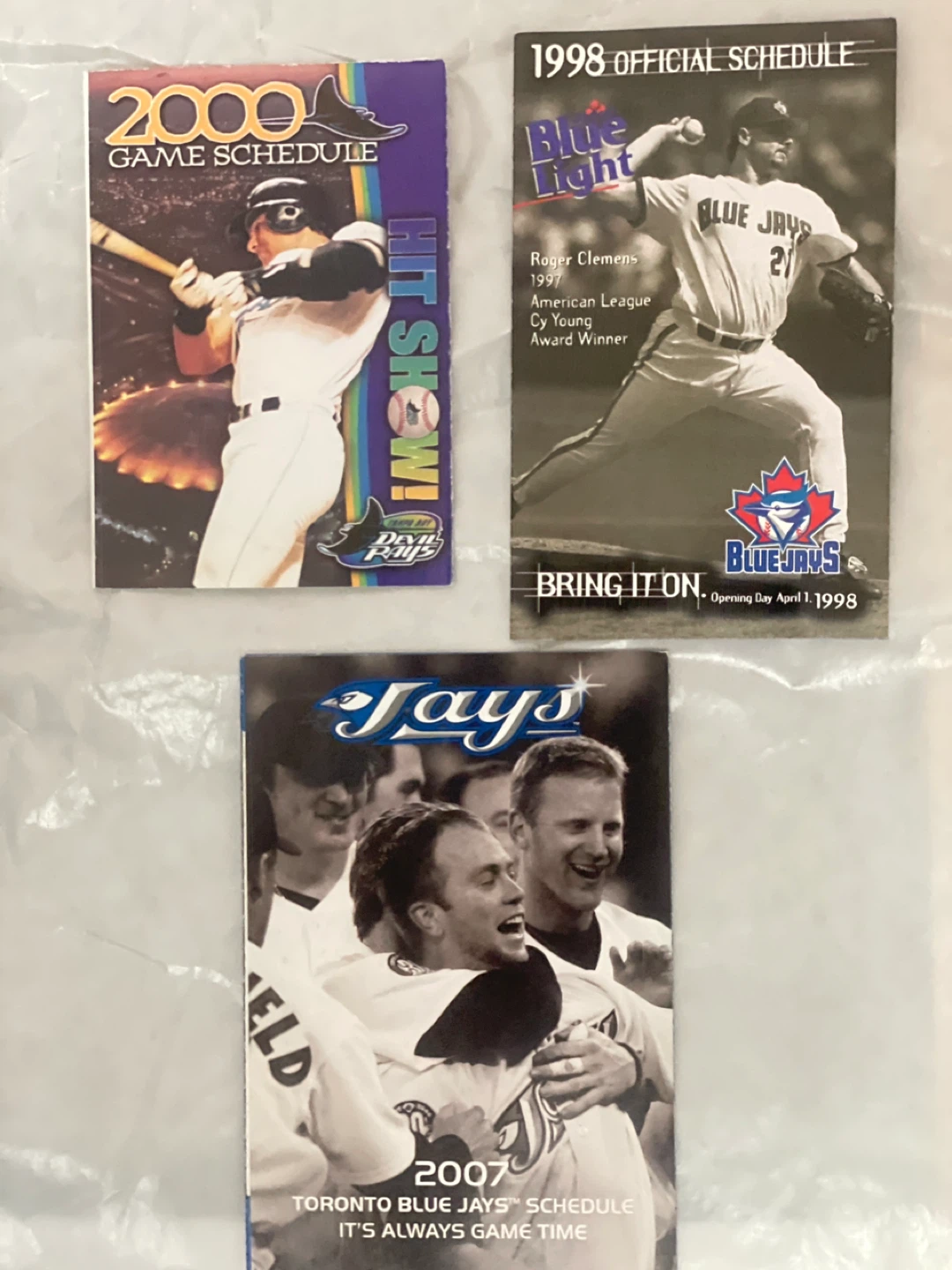 3 baseball pocket schedules