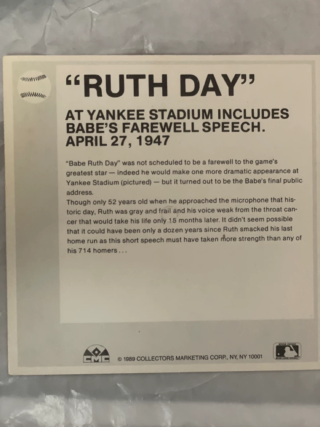 Talking baseball card - photo 2