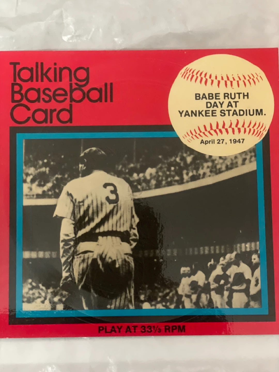 Talking baseball card