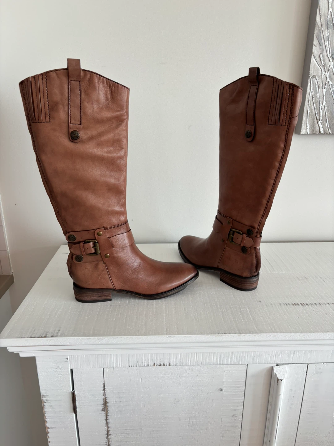 Sam Edelman boots (Poe) very rare. Size 7.5 camel leather - photo 2