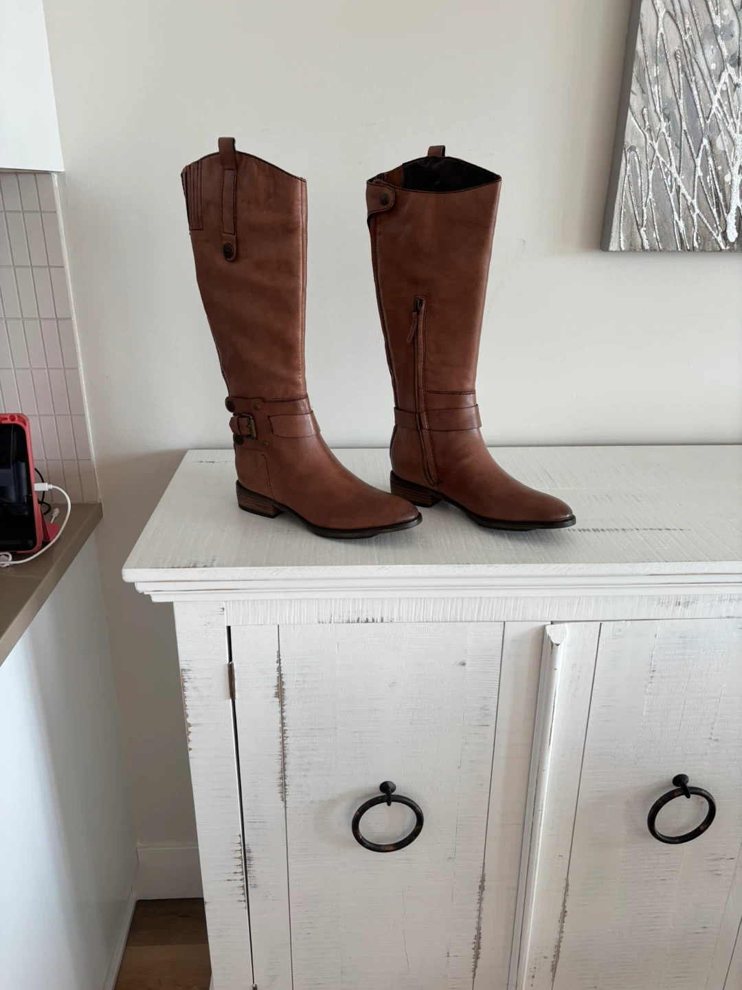 Sam Edelman boots (Poe) very rare. Size 7.5 camel leather