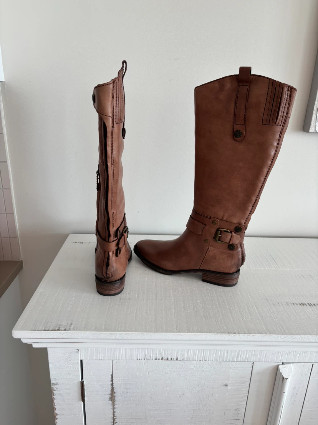 Sam Edelman boots (Poe) very rare. Size 7.5 camel leather - photo 3