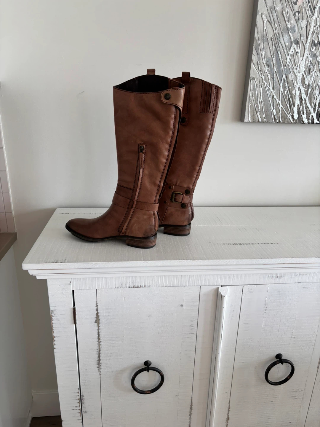 Sam Edelman boots (Poe) very rare. Size 7.5 camel leather - photo 4