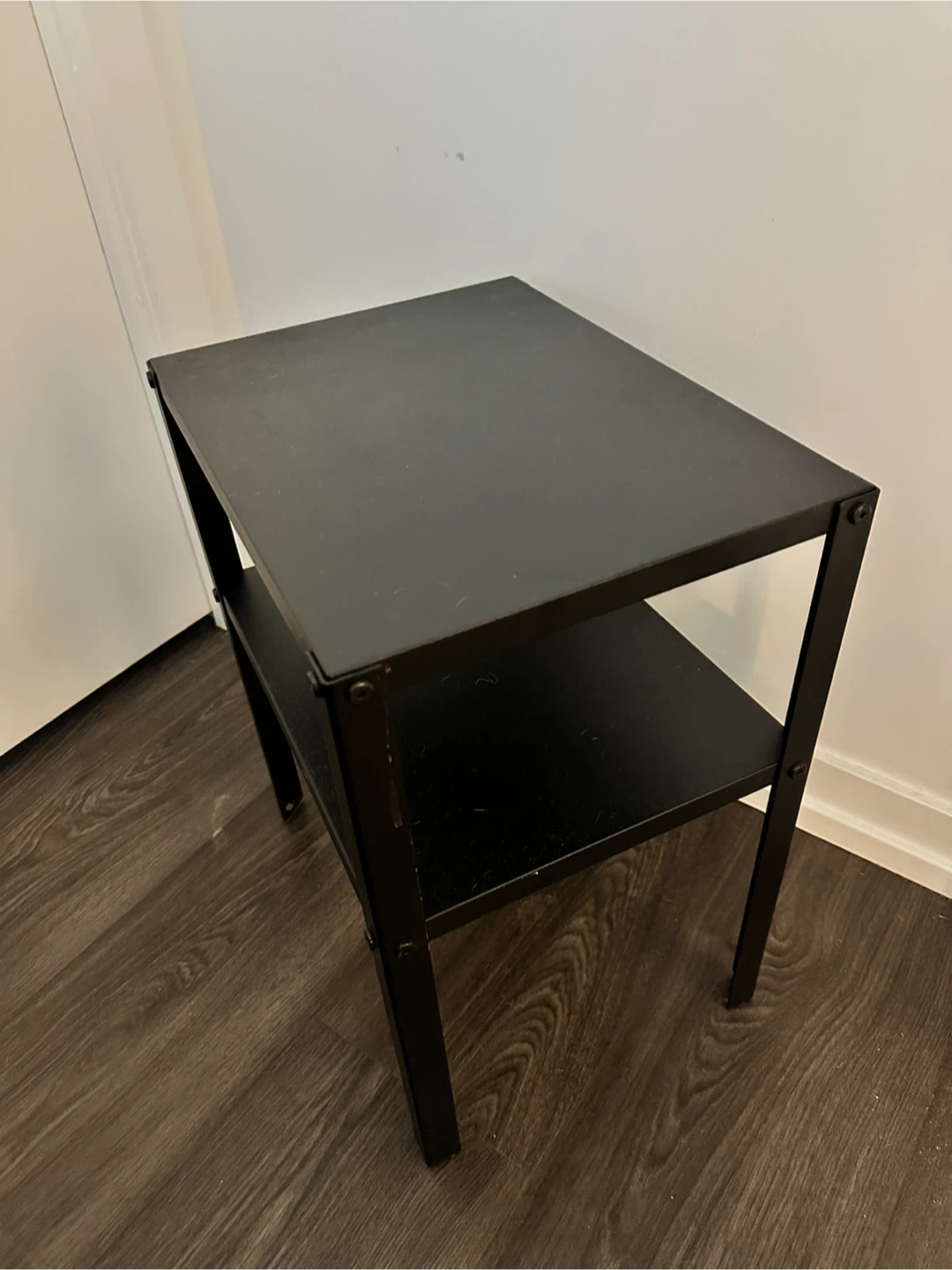 Black 2-Tier Side Table - photo 3