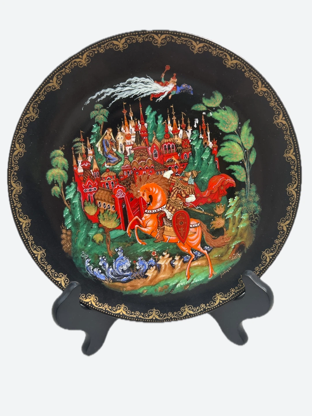 Decorative Plate - Russian Fairy Tale Scene