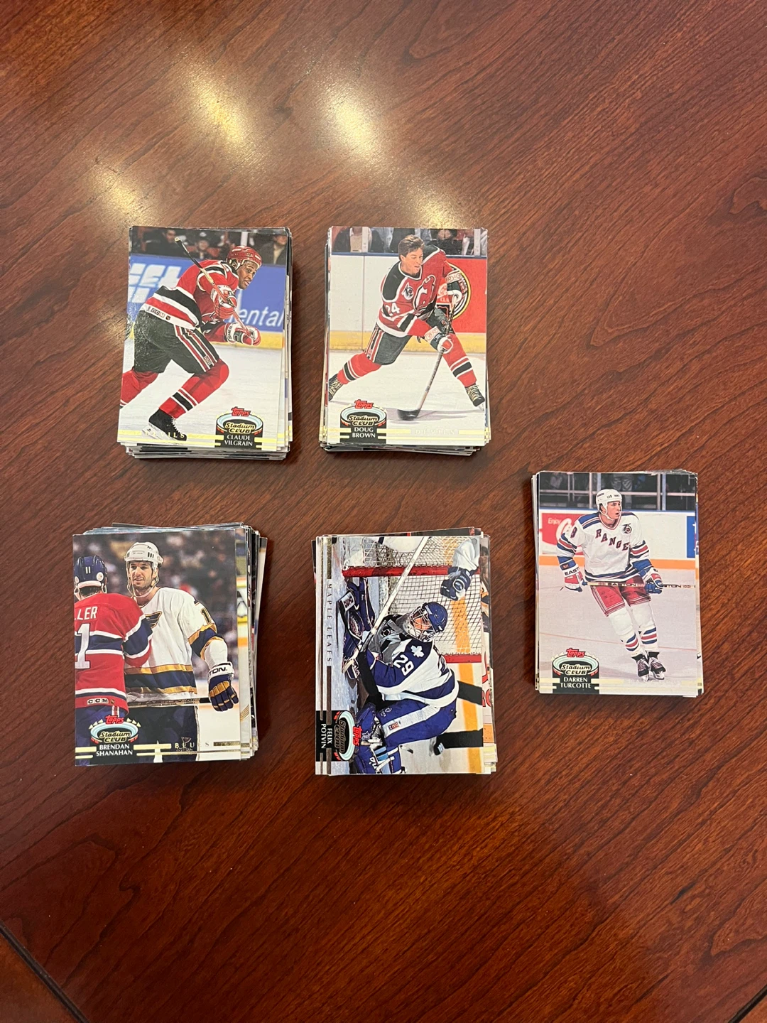 Various 1993 Topps Stadium Club Hockey Cards