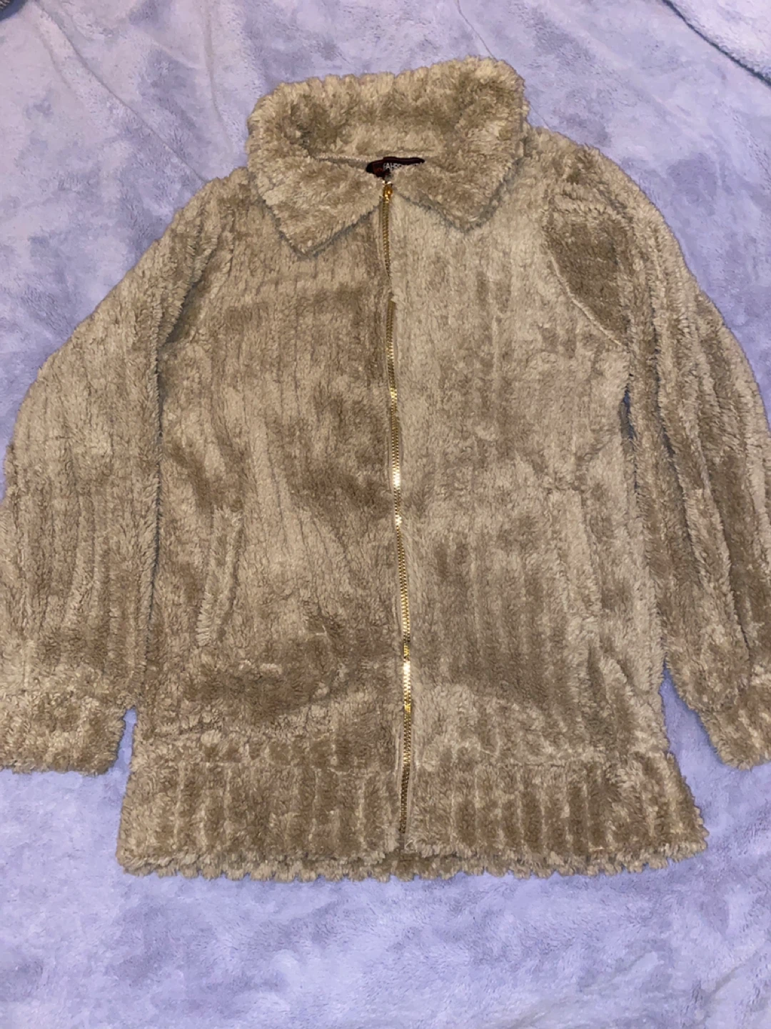 Fahrenheit Plush Zip-Up Jacket - Size S/P