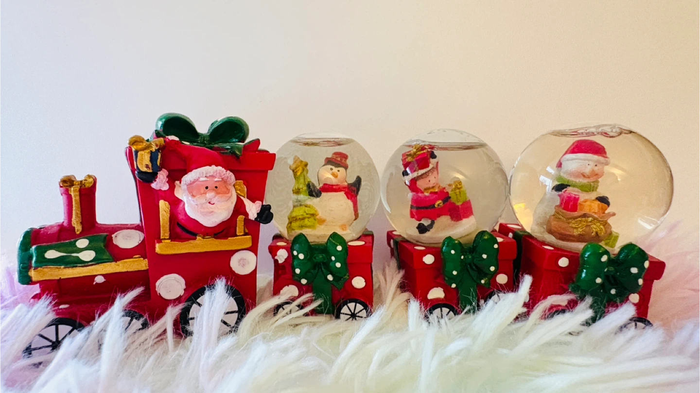 Christmas Train and Snow Globes Set - photo 2