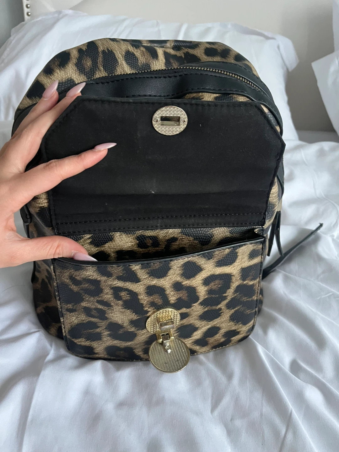 Leopard Print Backpack - photo 4